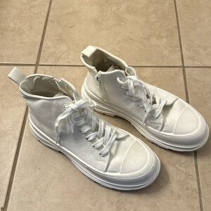 NWT white high top sneakers from MIA